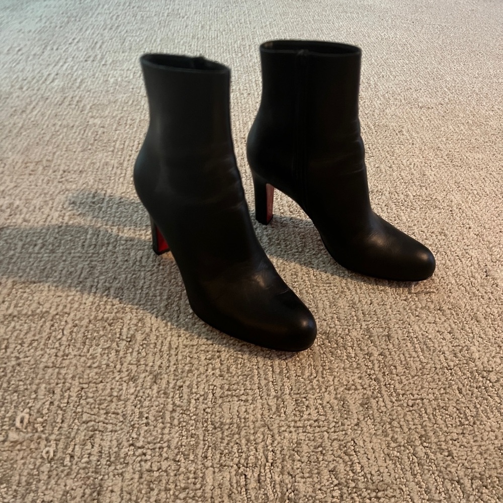 Christian Louboutin Black Heeled Boots